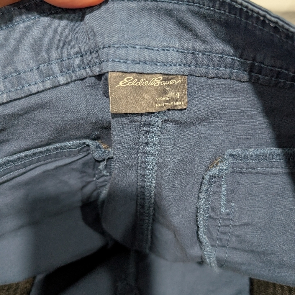 Eddie Bauer Blue Casual Shorts in Size 14 - Picture 9 of 13